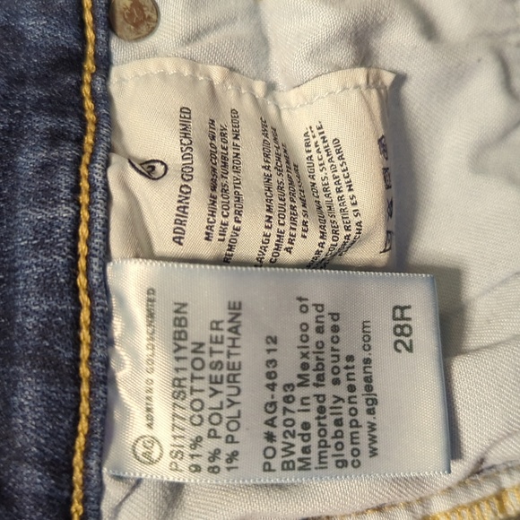 AG-ED Denim The Farrah Skinny Ankle High Rise Jeans Sz 28R - Picture 7 of 14